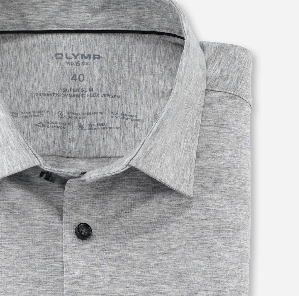 Olymp Camicia olymp grigio chiaro in jersey super slim fit Prezzo di fabbrica