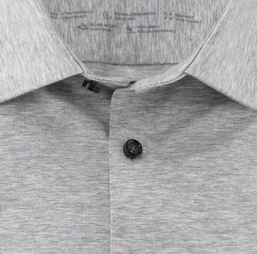 Olymp Camicia olymp grigio chiaro in jersey super slim fit Prezzo di fabbrica