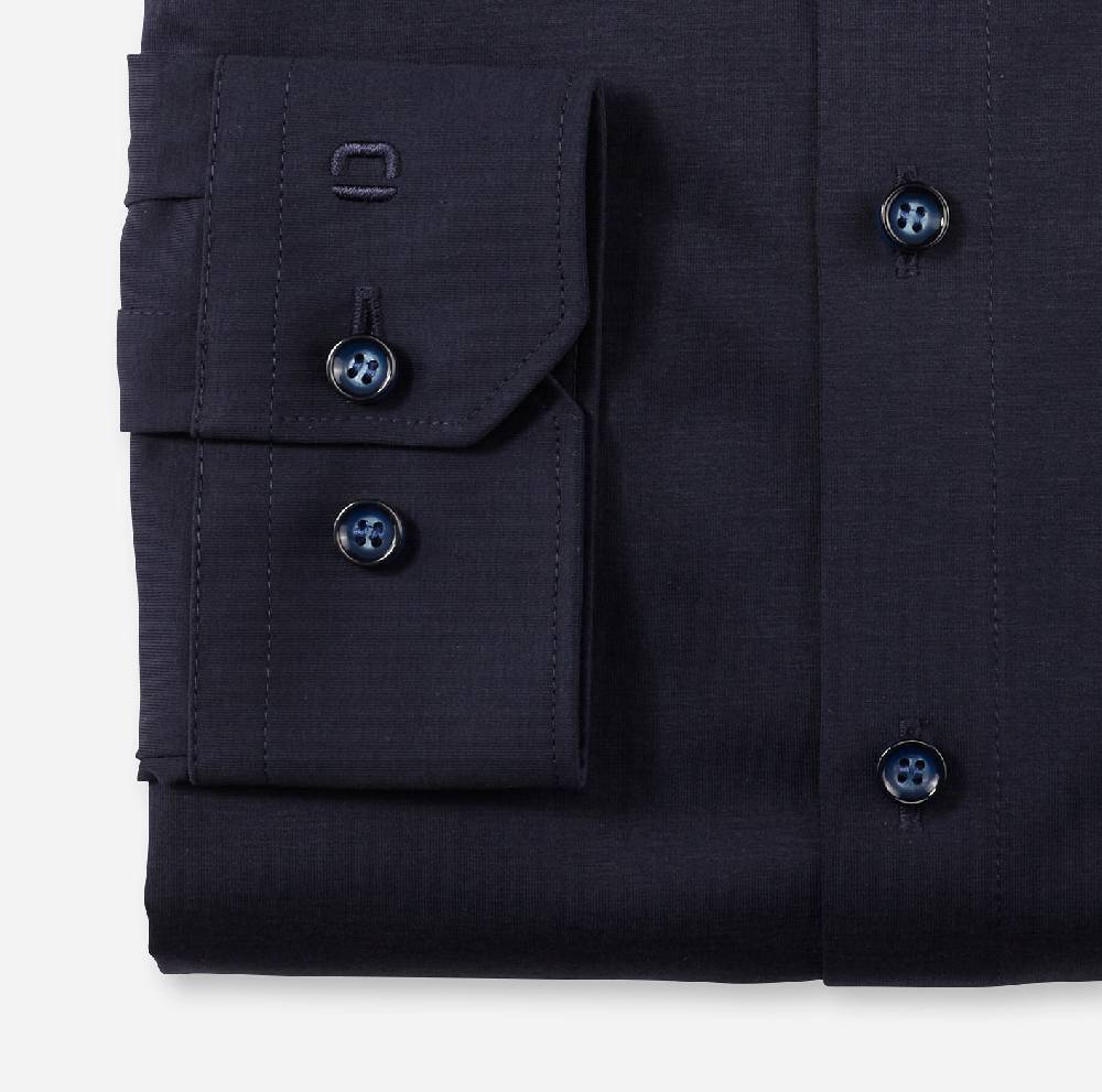 Olymp Camicia olymp blu scuro in jersey super slim fit Offerta speciale