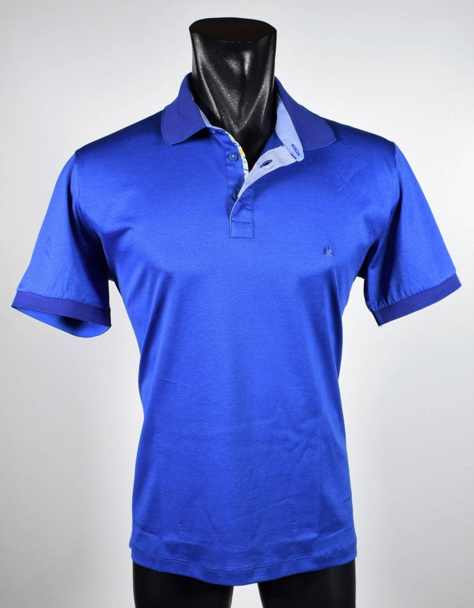 Vela Blu Polo vela blu azzurra in filo di scozia modern fit Shopping online
