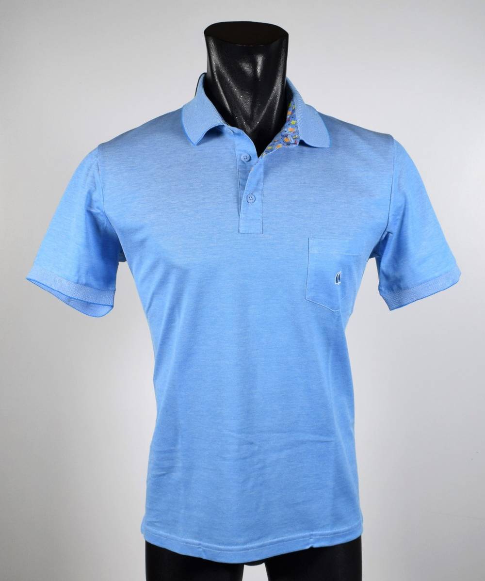 Vela Blu Polo turchese velablu in filo di scozia modern fit Black Friday