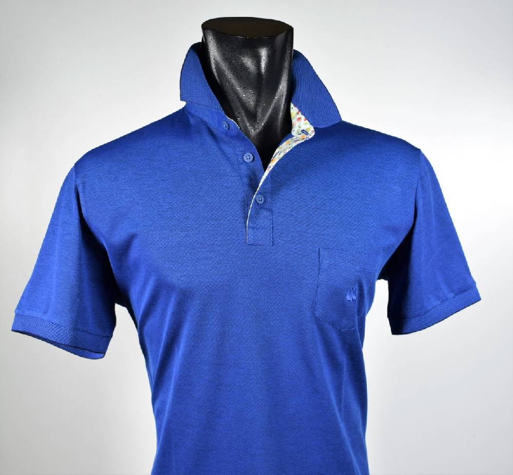 Vela Blu Polo azzurra velablu in filo di scozia modern fit Cyber Monday