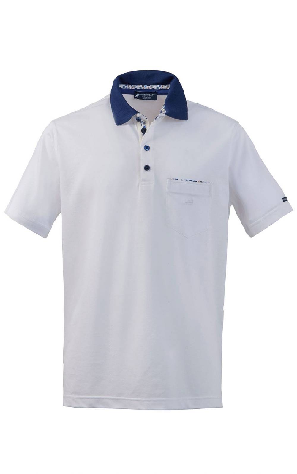 Green Coast Polo elegante green coast con taschino in filo di scozia Nuovi prodotti