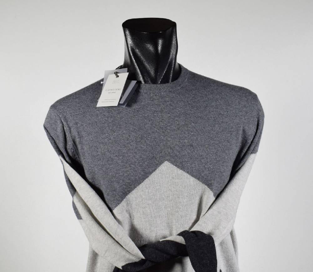 Cavalieri Milano Girocollo cavaileri milano in lana merinos e cashmere Rilascio limitato