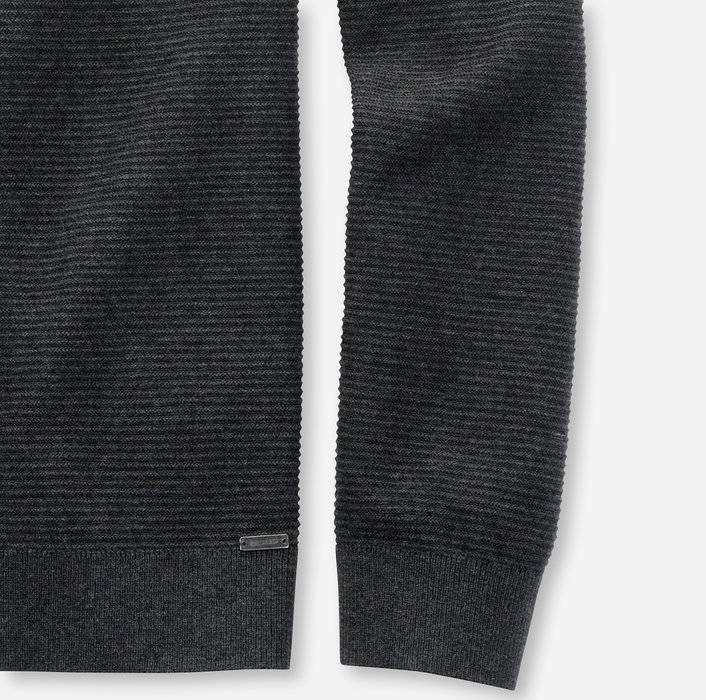 Olymp Maglione girocollo olymp grigio antracite in cotone bio modern fit Enormi sconti