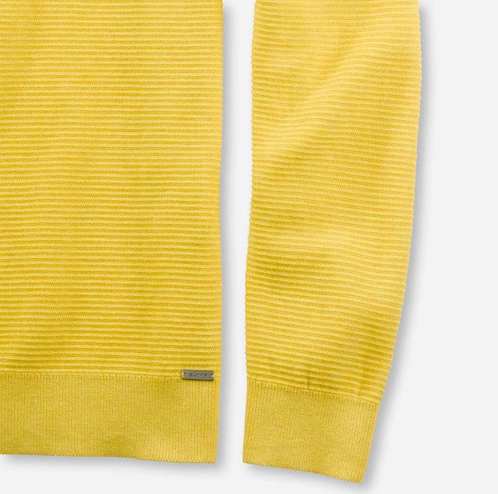 Olymp Maglione girocollo olymp giallo in cotone bio modern fit Officina