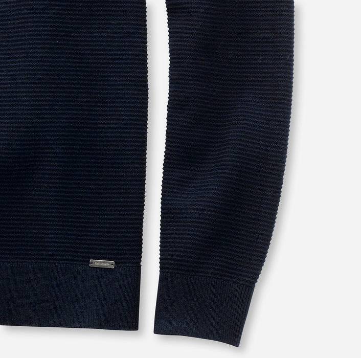 Olymp Maglione girocollo olymp blu in cotone bio modern fit In vendita