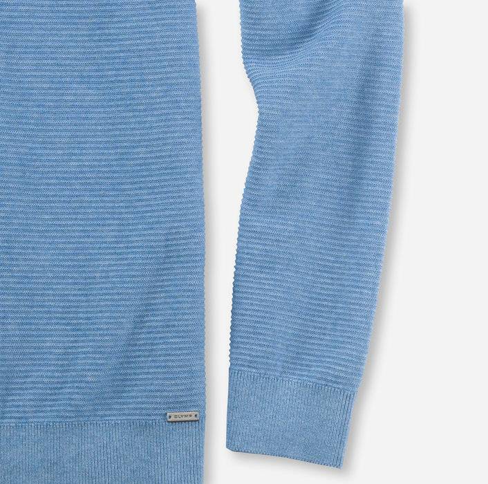 Olymp Maglione girocollo olymp celeste in cotone bio modern fit Duty-free