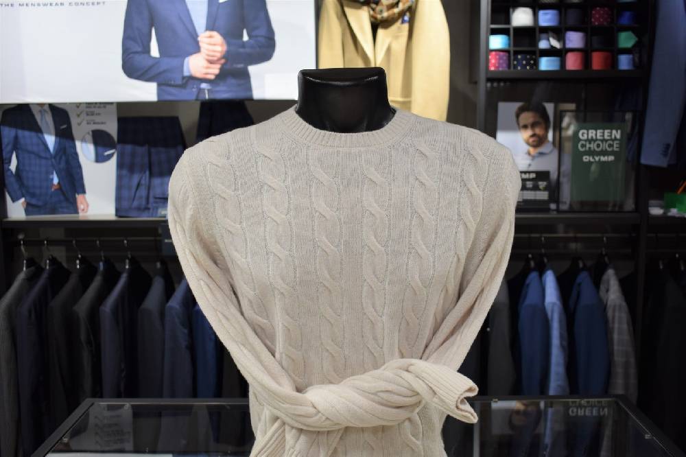 Gran Sasso Maglione gran sasso panna a trecce misto cashmere Promozione