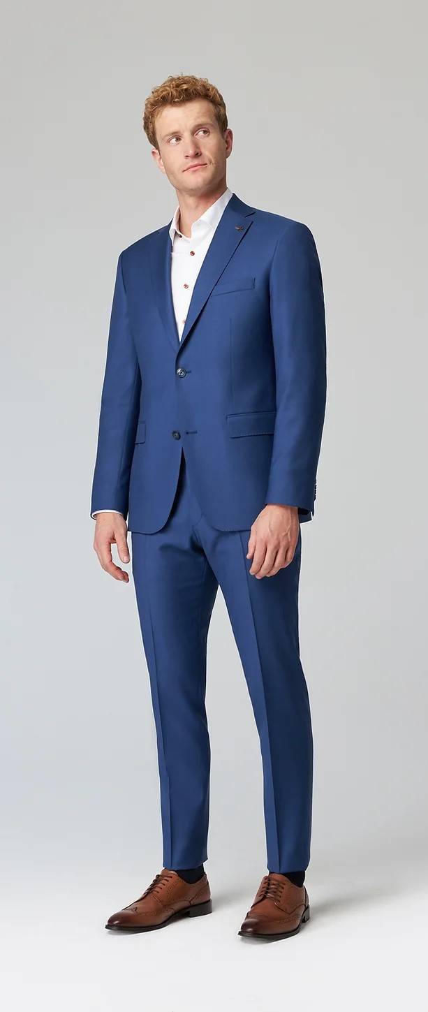 Roy Robson Abito blu marine roy robson lana naturale stretch drop quattro comfort fit Promozione Limitata