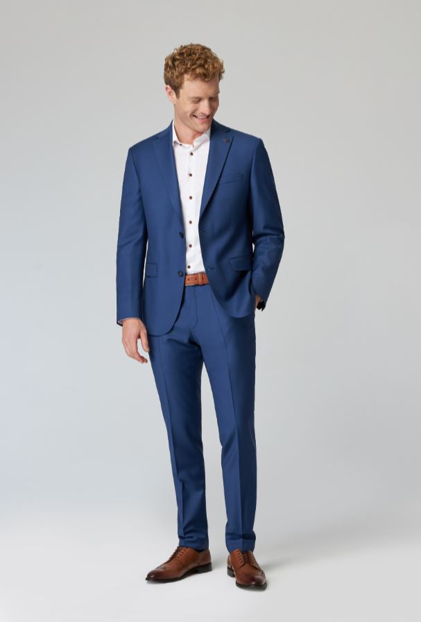 Roy Robson Abito blu marine roy robson lana stretch drop sei regular fit Fino Al -60%