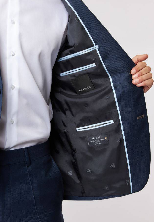 Roy Robson Abito blu roy robson in lana reda super 130's drop sei regular fit Sottocosto