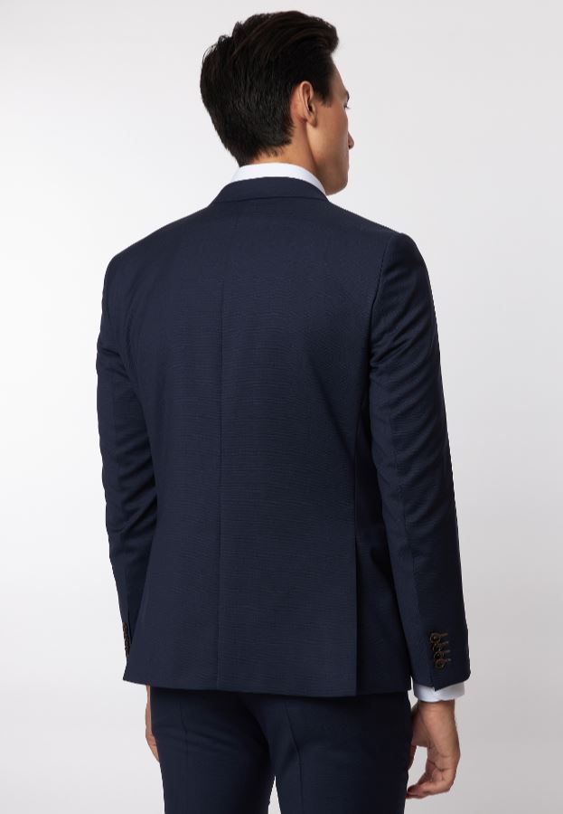 Roy Robson Abito blu roy robson slim fit in lana merlane operata Novità