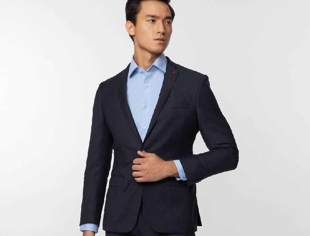 Roy Robson Abito roy robson blu micro disegno slim fit lana merlane idrorepellente Presa