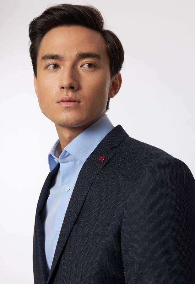 Roy Robson Abito roy robson blu micro disegno slim fit lana merlane idrorepellente Presa