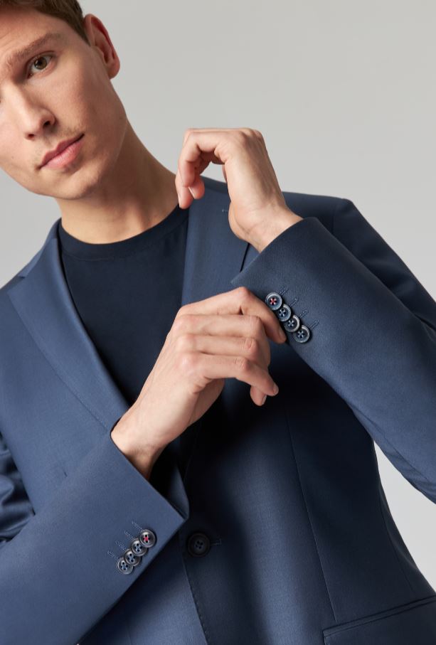 Roy Robson Abito blu navy roy robson slim fit lana bi-stretch Sconto