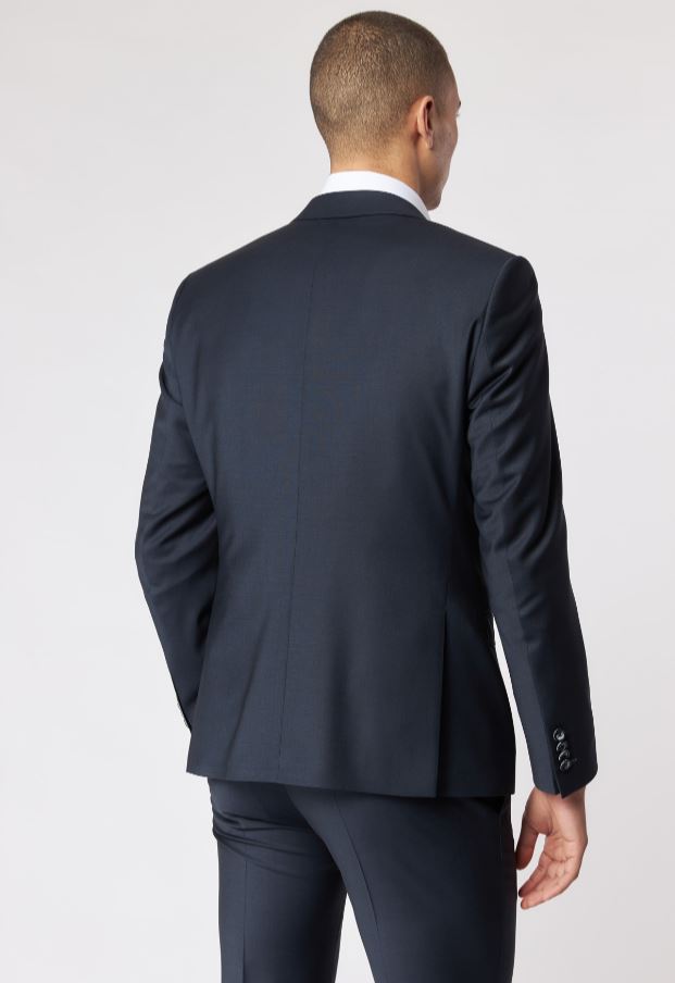 Roy Robson Abito in lana bi-stretch blu scuro roy robson con gilet Economico