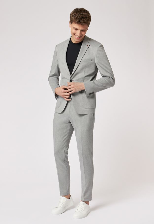 Roy Robson Abito grigio chiaro roy robson in jersey stretch Outlet