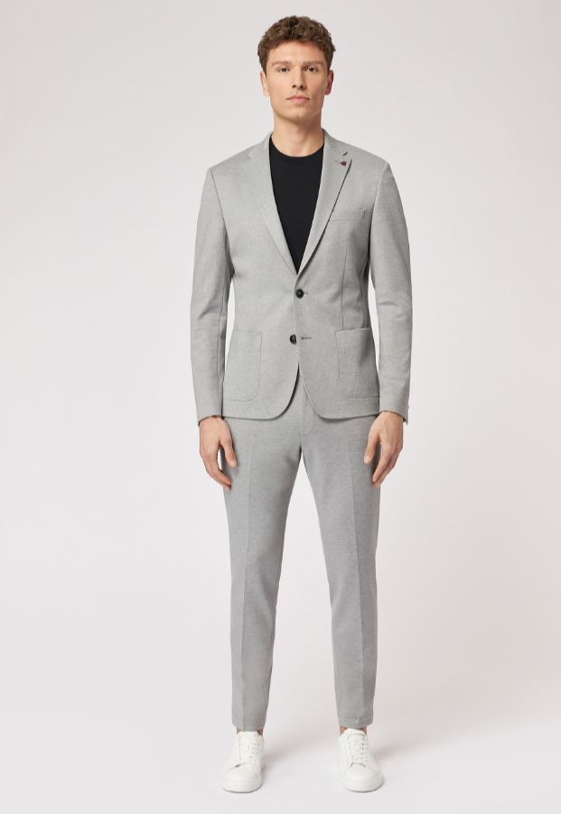 Roy Robson Abito grigio chiaro roy robson in jersey stretch Outlet