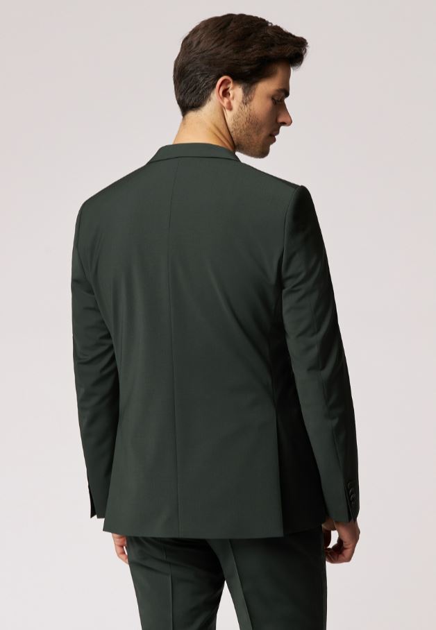Roy Robson Abito verde scuro roy robson extra slim fit in lana stretch Saldi
