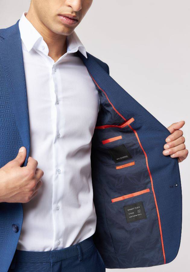 Roy Robson Abito con panciotto blu navy roy robson extra slim fit in lana bi-stretch Vendita Calda
