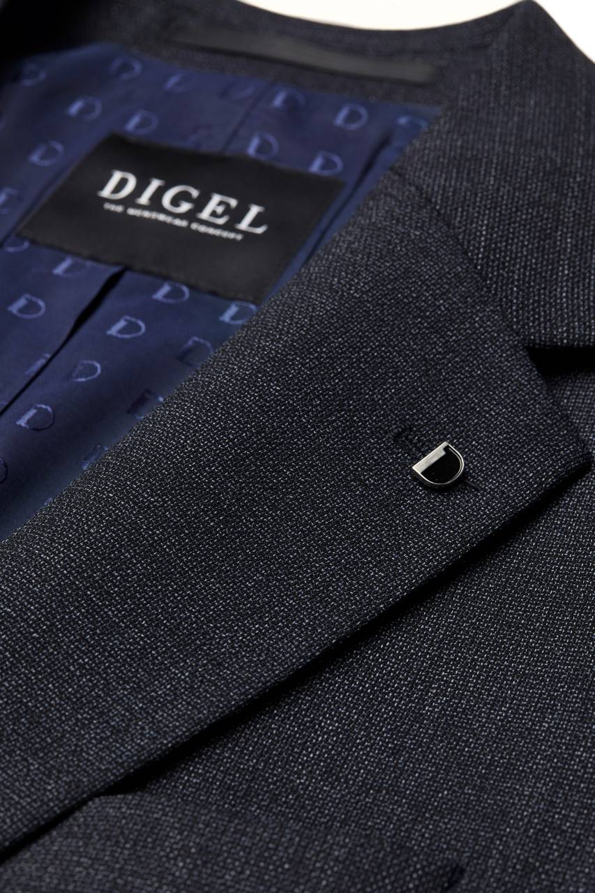 Digel Abito blu digel drop sei modern fit lana stretch Vendite Flash
