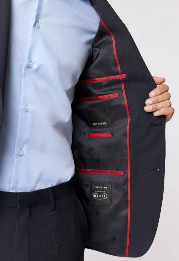 Roy Robson Abito blu slim fit roy robson lana stretch In Saldo