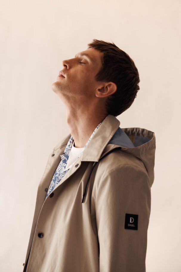 Digel Trench beige digel sfoderato con cappuccio staccabile Negozio online di fabbrica