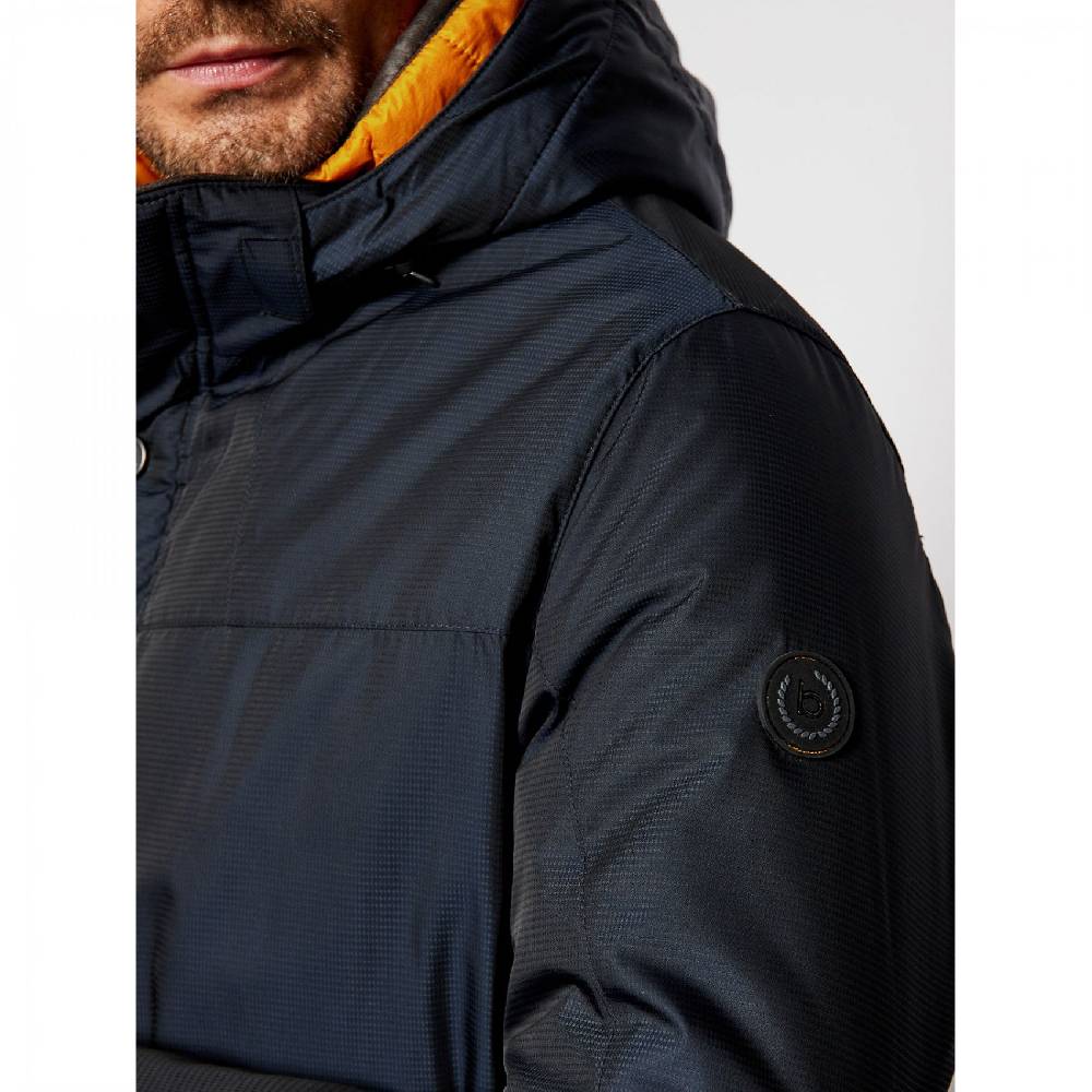 Bugatti Parka blu bugatti con cappuccio staccabile modern fit Comprare a buon mercato
