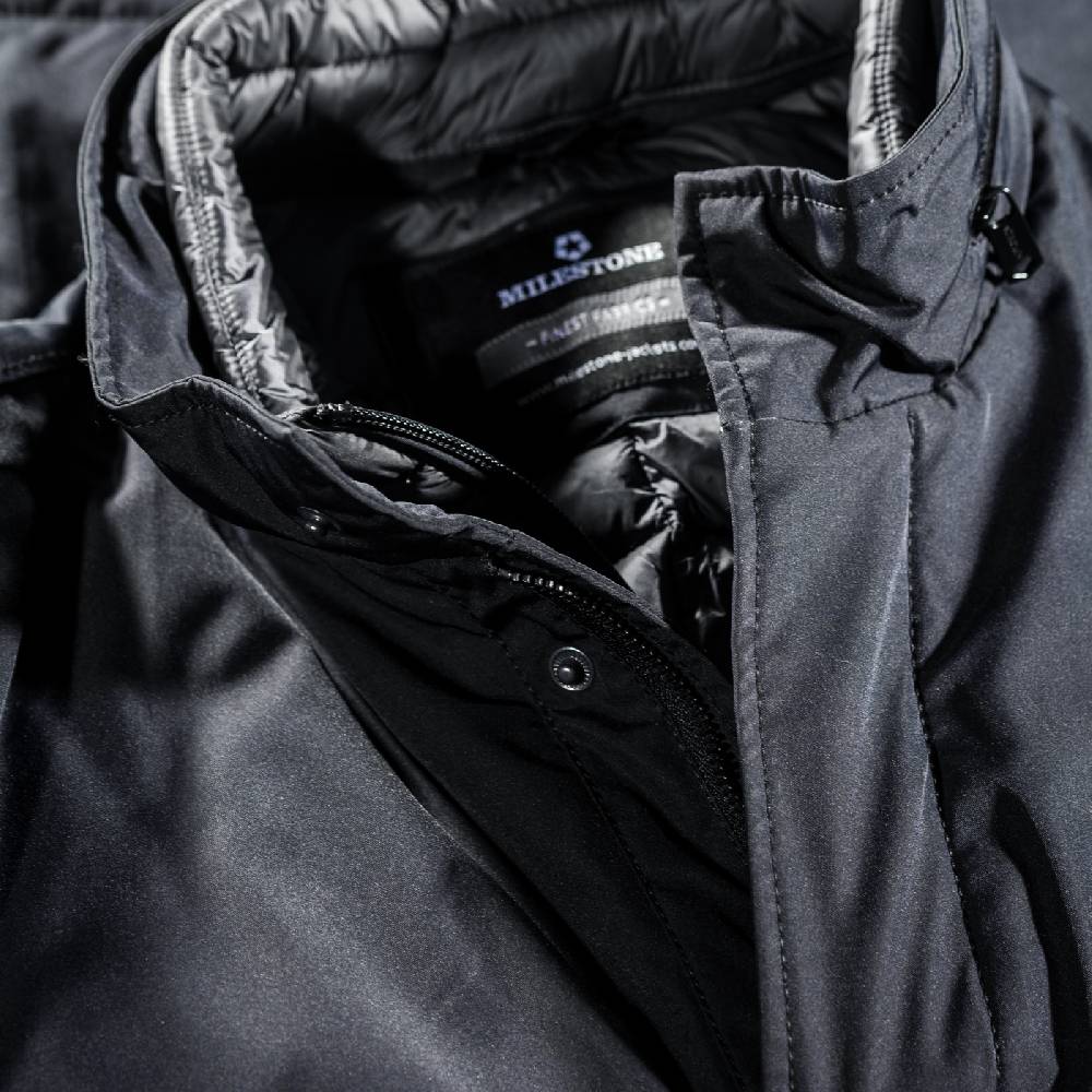 Milestone Field jacket raffinato blu milestone modern fit Grande vendita