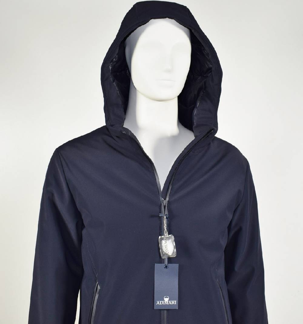 Adimari Giacca sportiva a fondo dritto con cappuccio adimari Shopping online