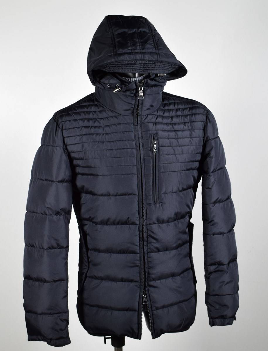 Talenti Giubbotto corto blu talenti con cappuccio staccabile regular fit Black Friday