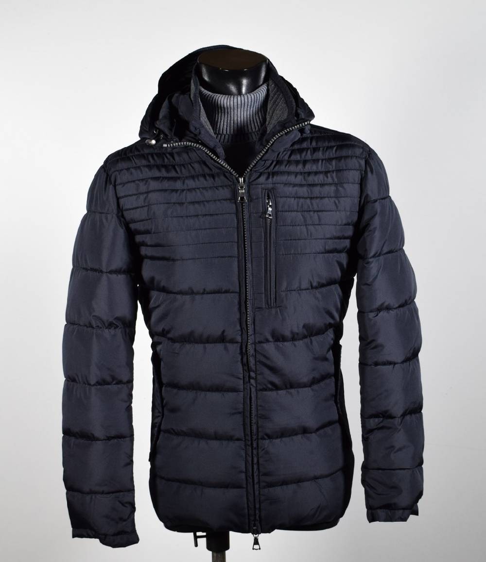 Talenti Giubbotto corto blu talenti con cappuccio staccabile regular fit Black Friday