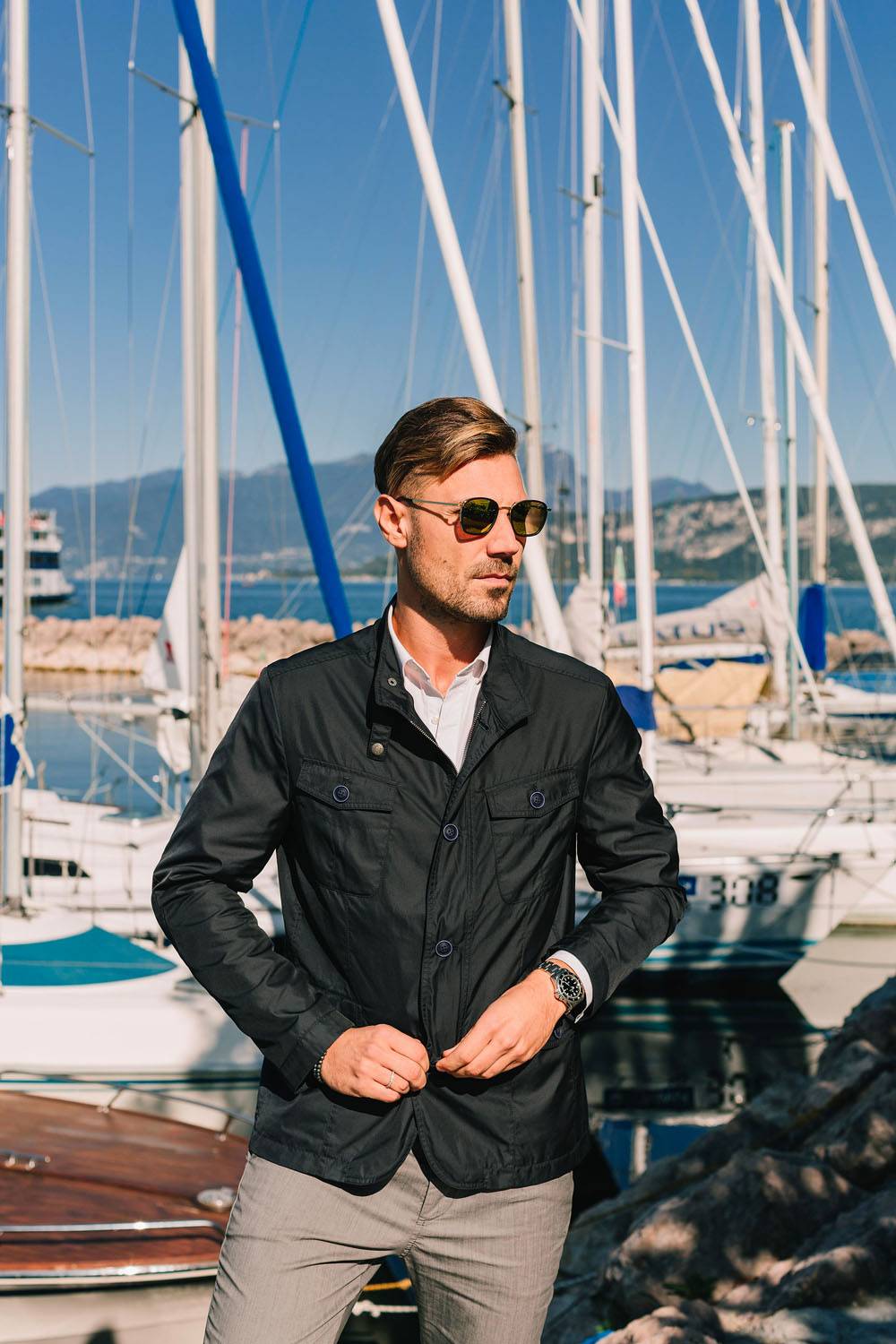 Milestone Giacca milestone taglio blazer in tessuto operato effetto nido d’ape Offerta natalizia