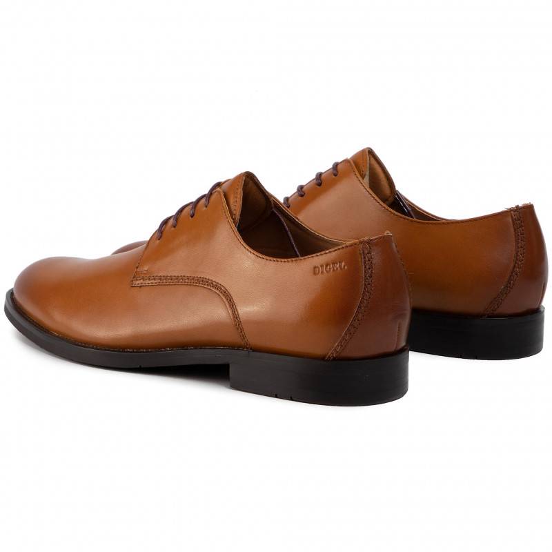 Digel Scarpa modello derby digel color cognac in vera pelle Latest fashion