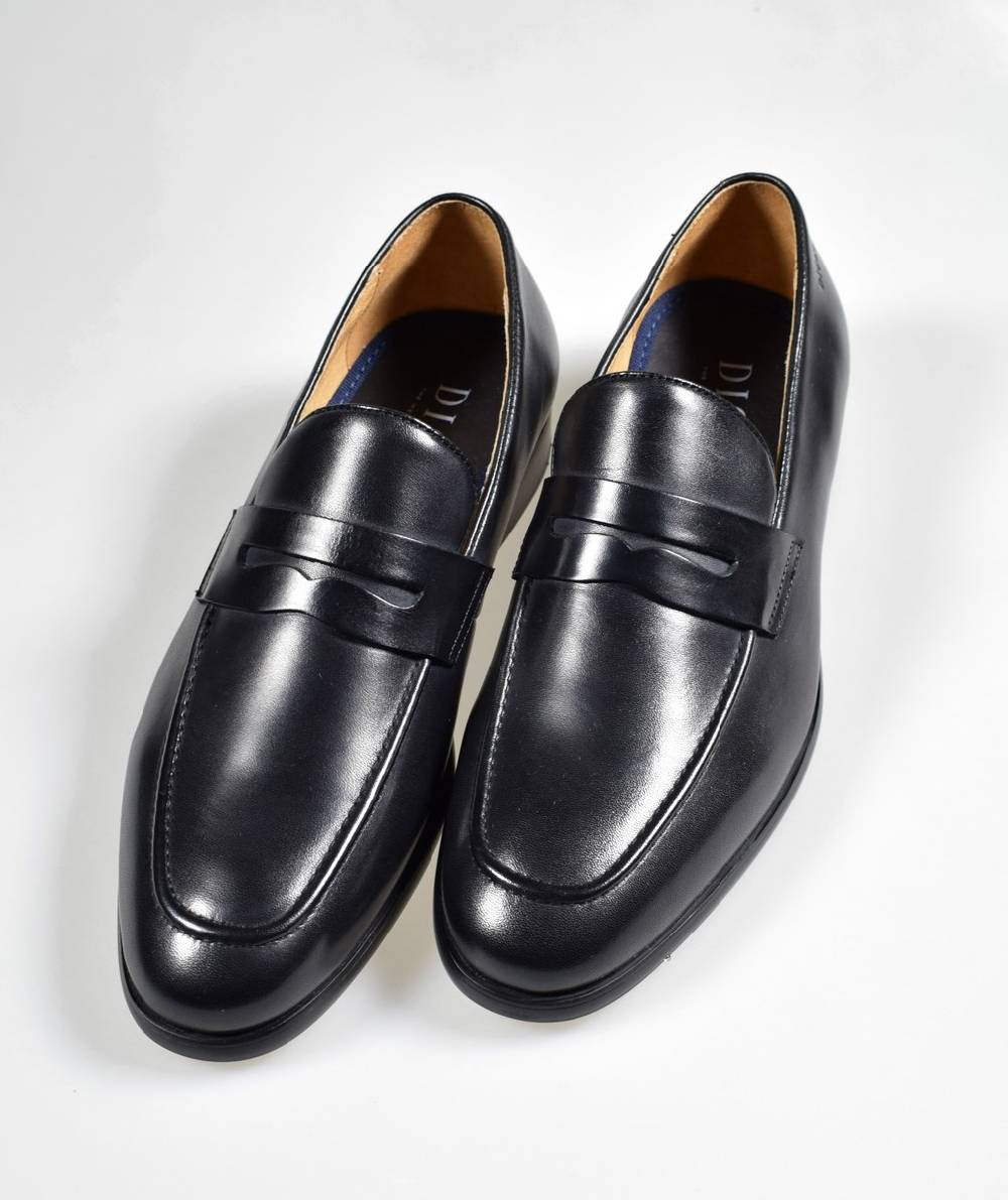 Digel Moccasino nero elegante e raffinato digel in vera pelle Online Outlet