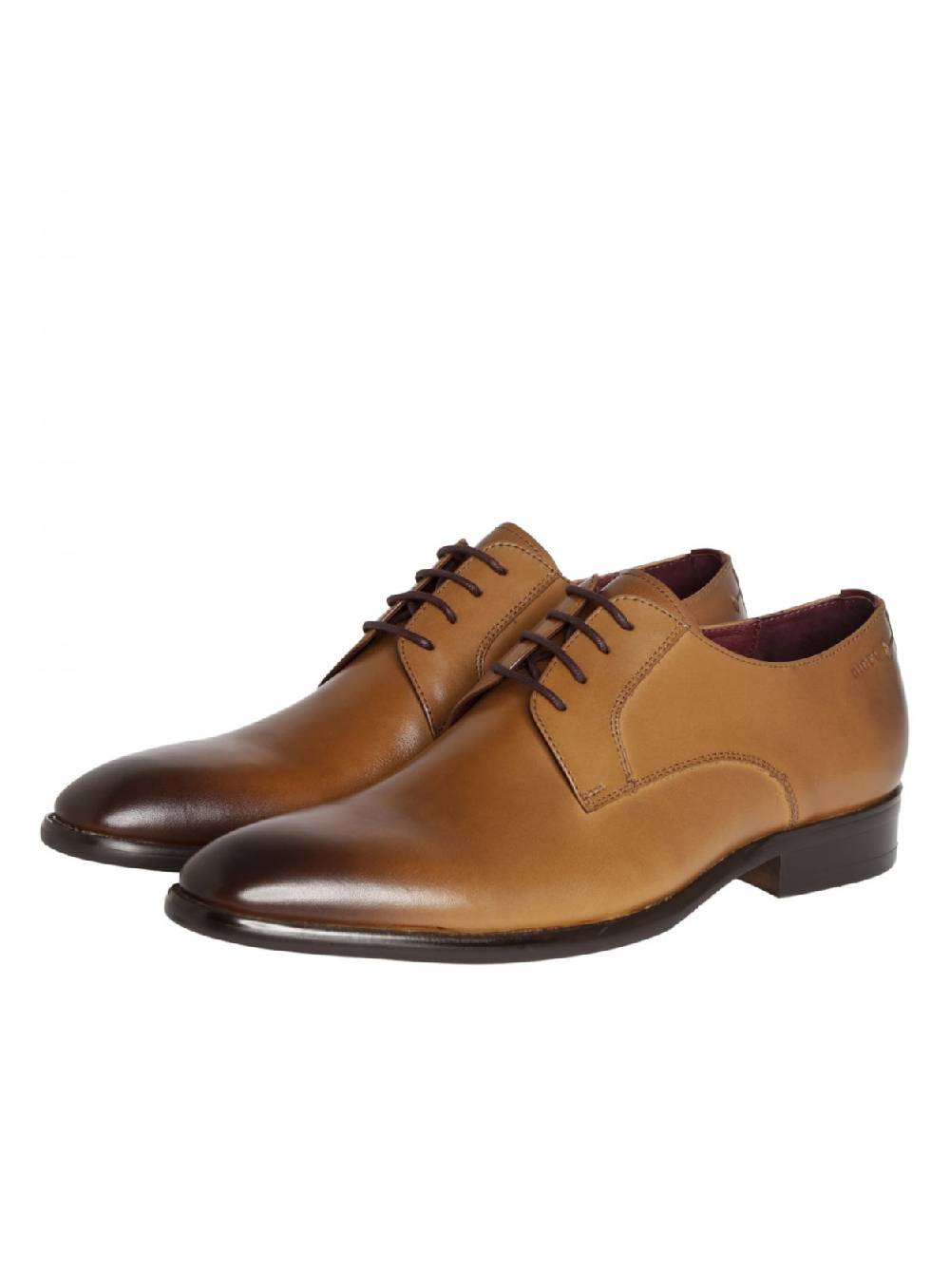 Digel Scarpa stringata digel color cognac in vera pelle Lightning offer