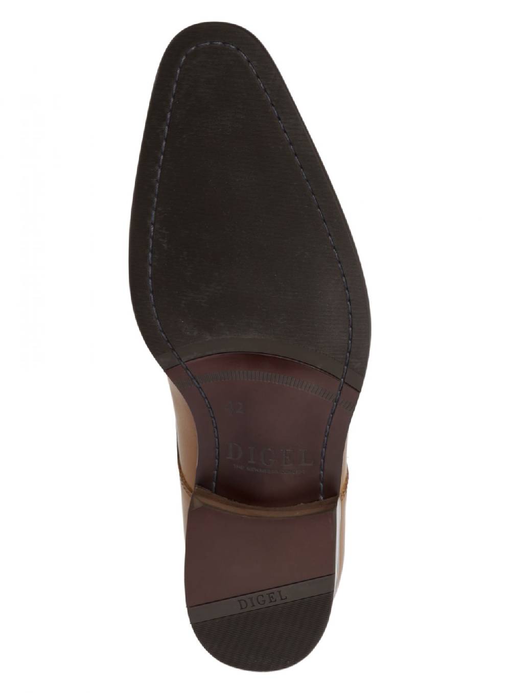 Digel Scarpa stringata digel color cognac in vera pelle Lightning offer