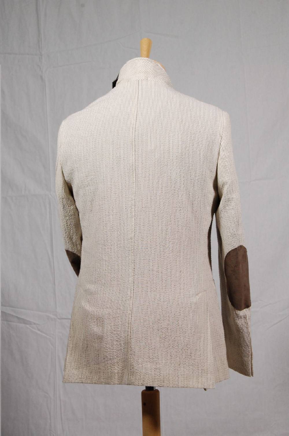 Piero Giachi Giacca in cotone Beige a righe Offerte giornaliere
