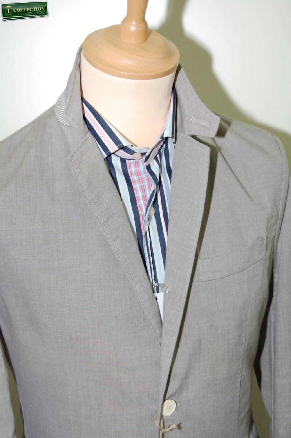 John Barritt Giacca moda cotone lavato grigio John Barritt Sconti VIP