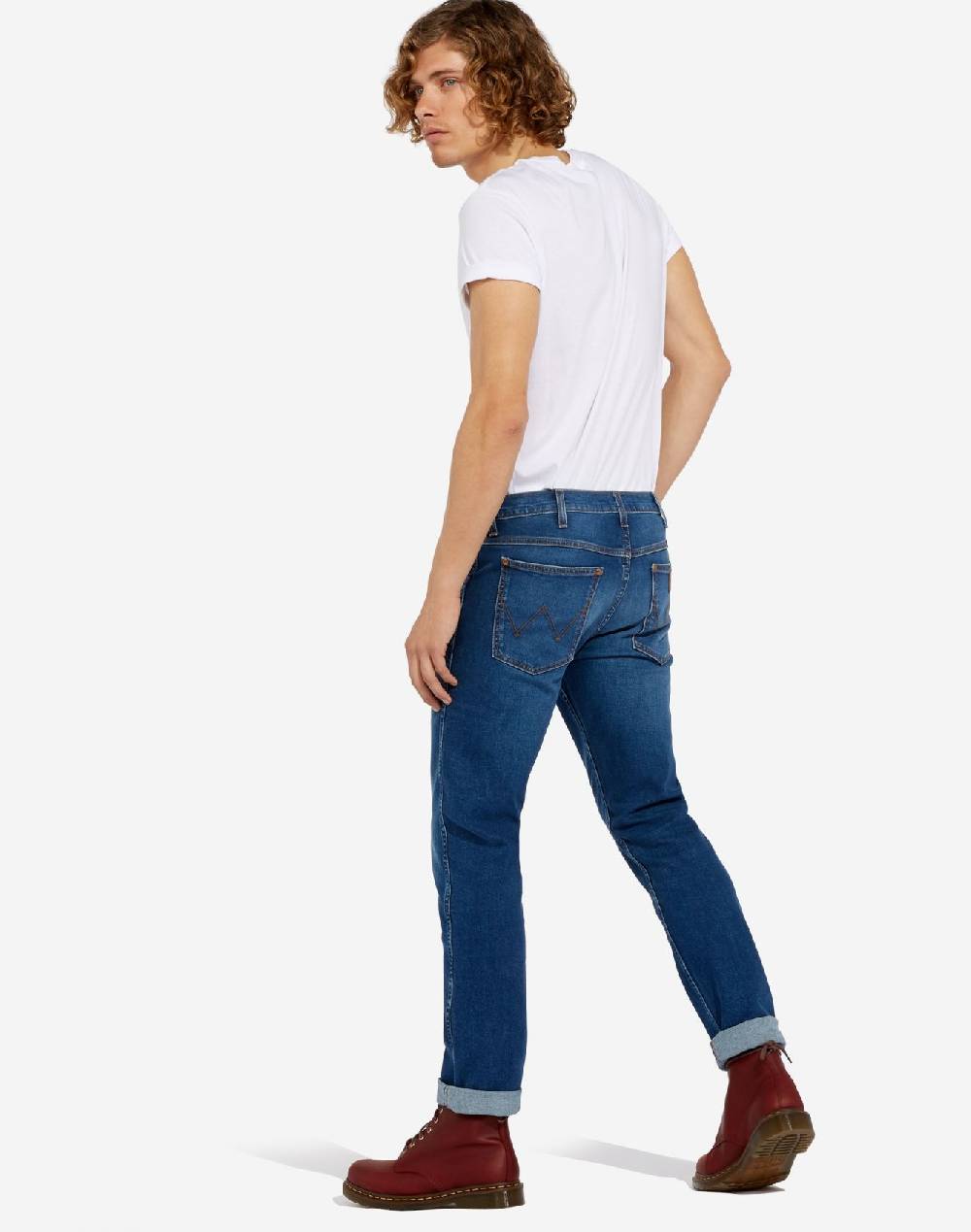 Wrangler Jeans wrangler slim fit a vita alta denim stretch ACQUISTA ORA