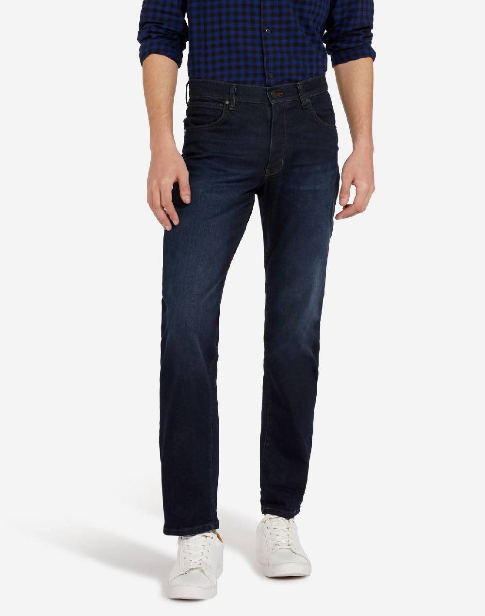 Wrangler Jeans wrangler denim soft luxe a gamba dritta tonalità deep indigo Latest stili