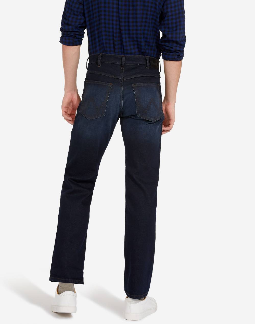 Wrangler Jeans wrangler denim soft luxe a gamba dritta tonalità deep indigo Latest stili