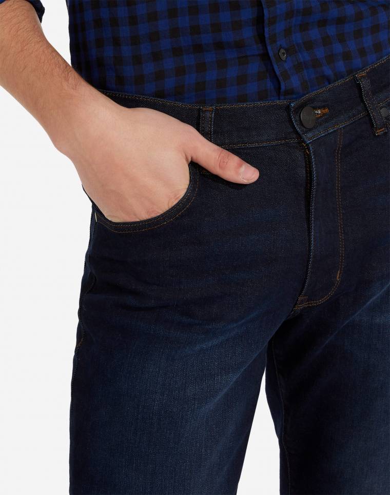 Wrangler Jeans wrangler denim soft luxe a gamba dritta tonalità deep indigo Latest stili