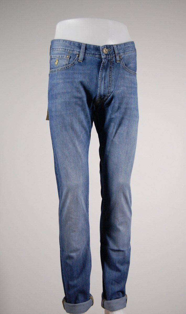 MCS Jeans mcs denim chiaro stone wash slim fit lunghezza 36 Fino al 50% di sconto