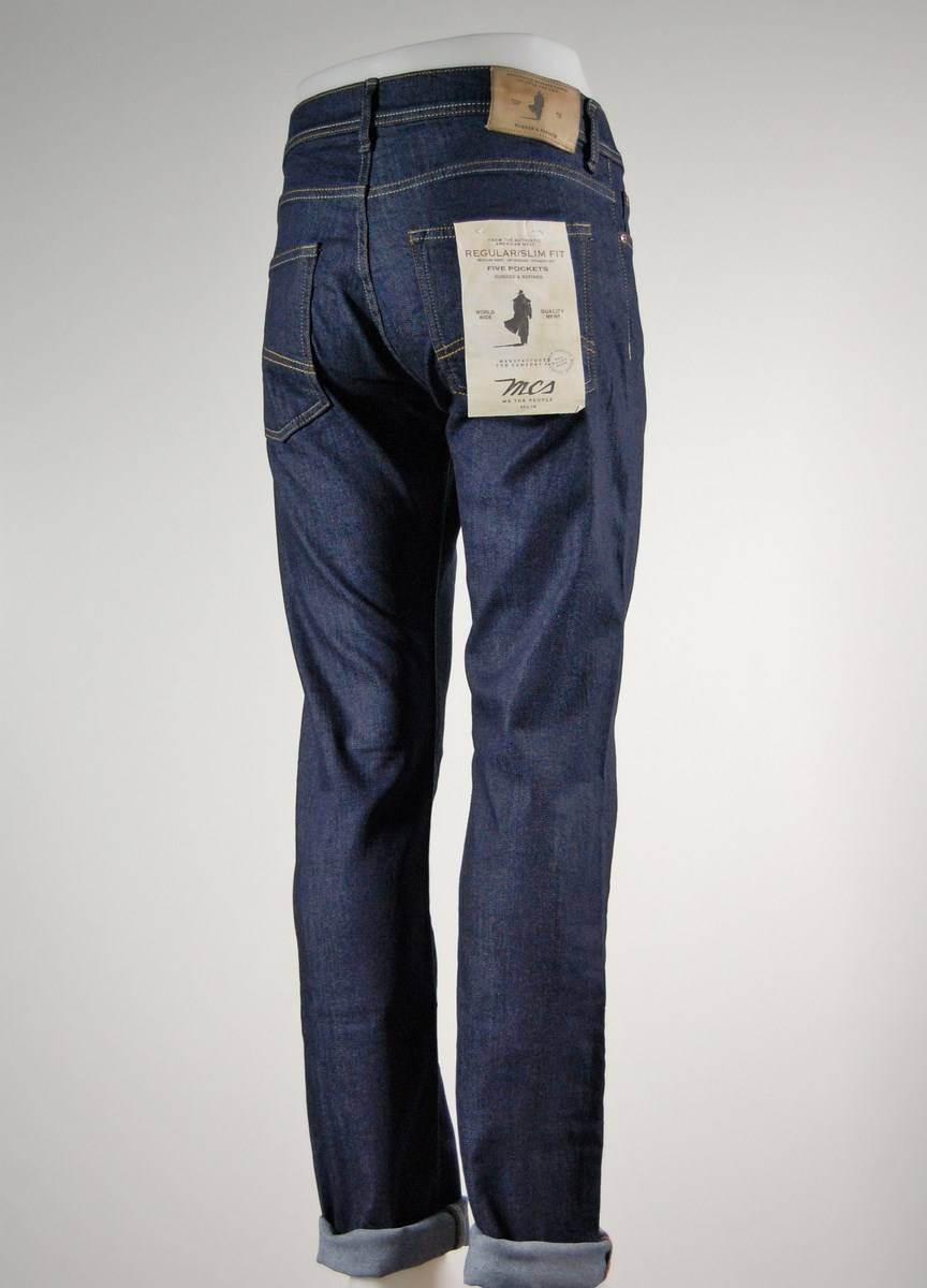 MCS Jeans uomo marlboro classics mcs blu denim elasticizzato Sostegno trimestrale
