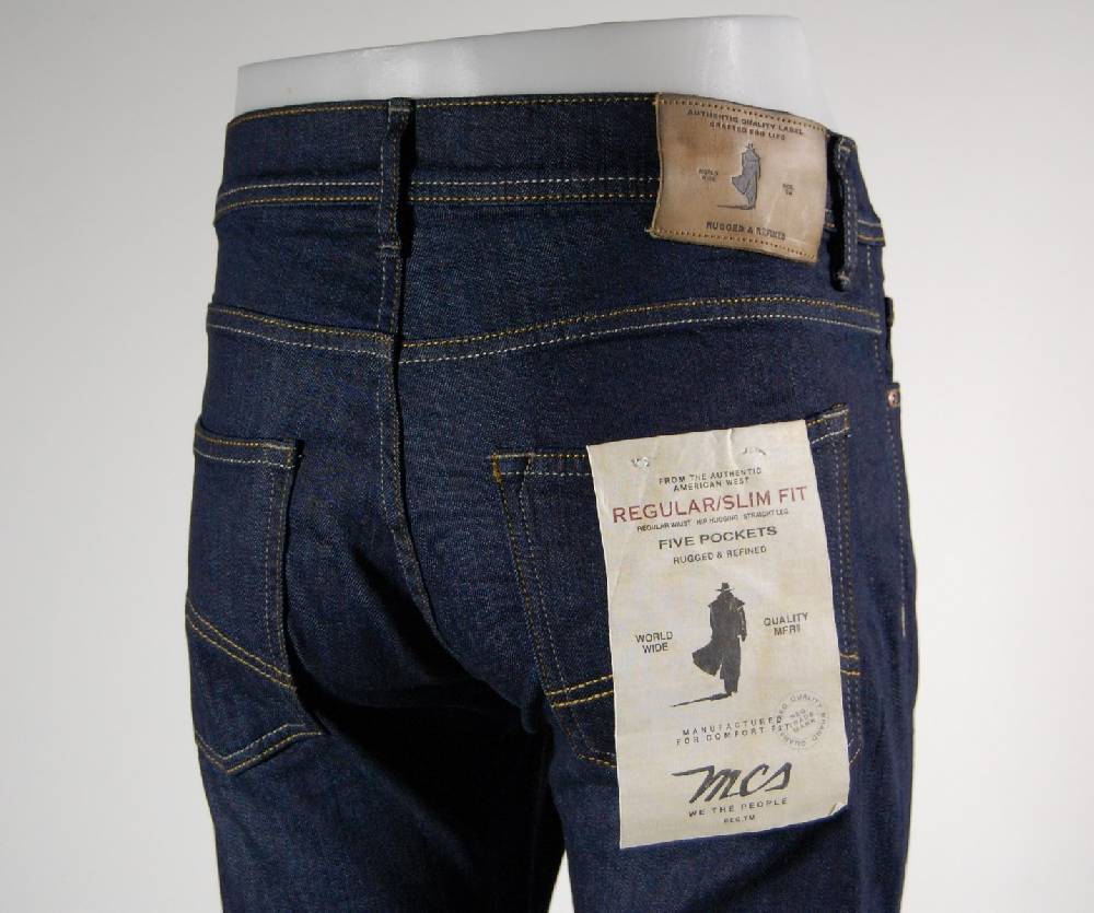 MCS Jeans uomo marlboro classics mcs blu denim elasticizzato Sostegno trimestrale