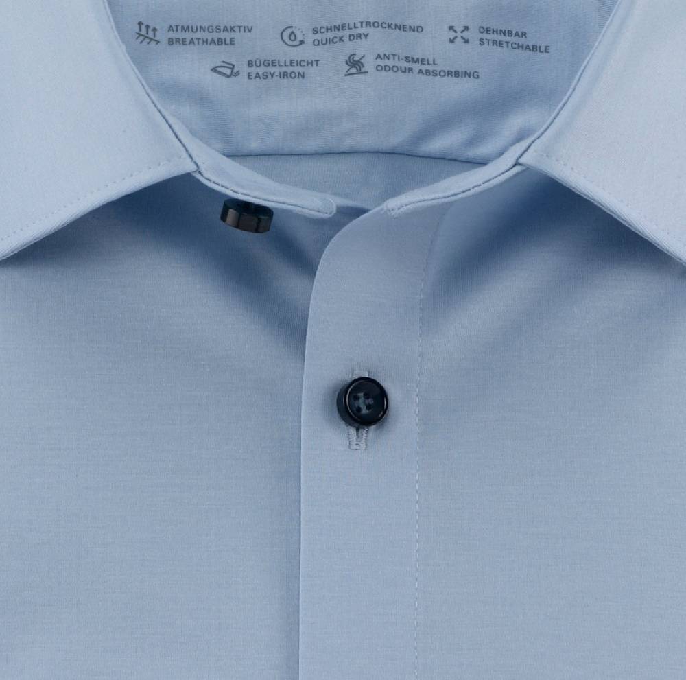 Olymp Camicia olymp celeste in jersey super slim fit Limitato a 3 giorni
