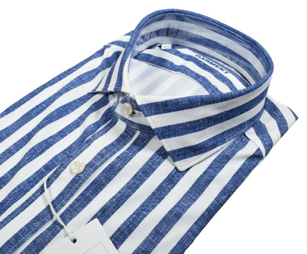 Ingram Camicia a righe blu ingram dynamo tessuto performante vestibilità slim fit 2025