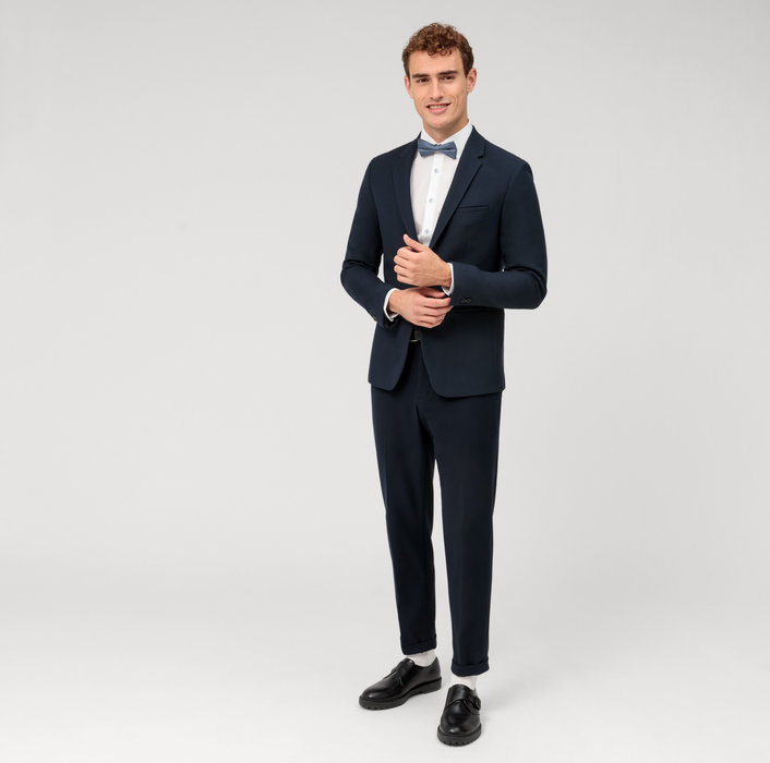Olymp Camicia elegante bianca olymp slim fit con bottoni azzurro Spedizione Gratuita